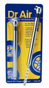 Wheels: Dr Air Pencil Tyre Gauge 100PSI