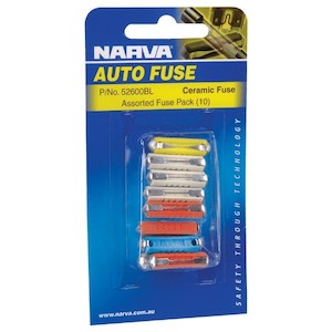 Fuses: Narva - Ceramic Fuse Assortment Pk10