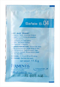 Ingredients: Safale Yeast S-04