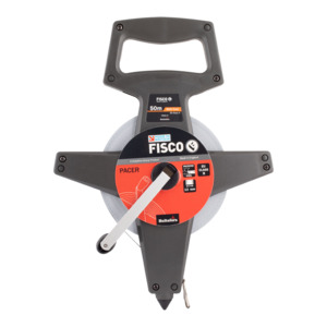 Measuring Marking: FISCO 50m Polyester Coated Steel Measuring Tape