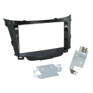 A 100 1007 Facias Pockets: FITTING KIT HYUNDAI i30 2012 - 2017 DOUBLE DIN (PIANO BLACK)