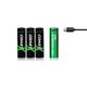 Battery AA USB-C Recharge 4PK Zithion 3.0Wh