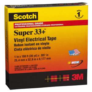 Electrical Sundry: Scotch Super 33+ Professional Electrical Tape 25mm x 33m (Roll)