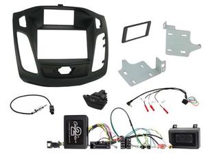 FITTING KIT FORD FOCUS 2011 - 2015 DDIN (BLACK) (WITH ADVANCED DISPLAY) COMPLETE