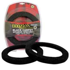 A 100 1010 Speakers Spacers: SPEAKER SPACER 6.5" MDF 16MM THICK (BLACK CARPET)