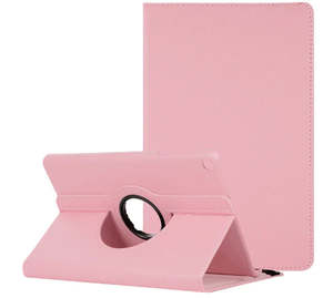 Chargers: Pink Kickstand Book Case for Apple iPad 7,8,9 & Air 3 (10.2 & 10.5 inch Screen)