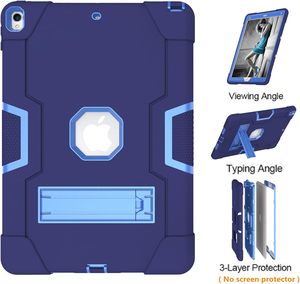 Apple iPad Air 10.5 Rugged Shockproof Case & Kickstand (Blue)