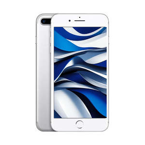 Apple Phones: Apple iPhone 7 Plus 128GB Silver - New Battery, Case, Screen Protector (Good) Crack