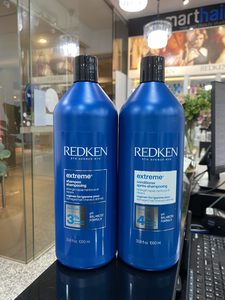 Products: REDKEN Extreme STRENGTHENING Shampoo 1000ml and Conditioner 1000ml PACK - Smart Hair