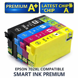 Epson Ink Cartridges: Epson 702XL Compatible Ink Cartridge – High Yield – Suits Epson WorkForce Pro WF-3720 WF-3730 WF-3733 – Smart Ink Premium