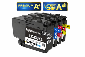Brother LC436XL Ink Cartridges 4 Pack – BK C M Y – High Yield Compatible – NZ Stock