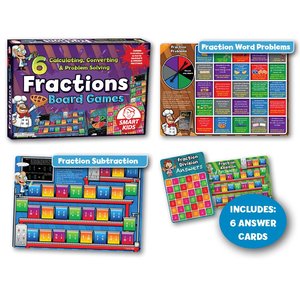 Board Games: 6 Fractions Board Games