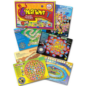 Board Games: 6 Maths Board Games Pack 1
