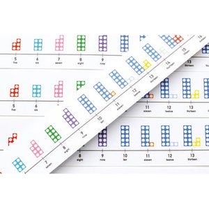 Numicon: Numicon Table-top Number Lines Set of 5