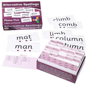 Mog And Gom Resources: Alternative Spellings Flashcards - Phase Five