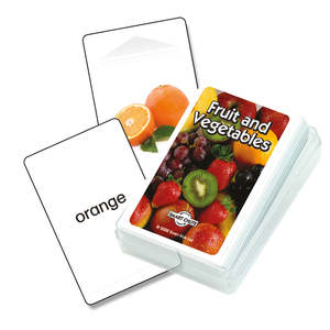 Esol Vocabulary: Fruit and Vegetables Chute Cards