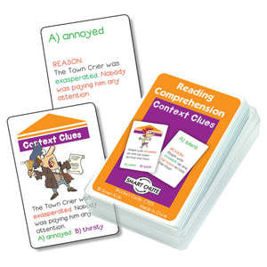 Reading Comprehension Smart Chute 1: Context Clues Reading Comprehension Cards