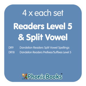 Vowel Phonemes: Dandelion Readers Split Vowel, Prefixes & Suffixes School Bundle