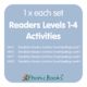 Dandelion Readers Activities Levels 1-4 Bundle