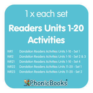 Dandelion Readers Activities Units 1-20 Bundle