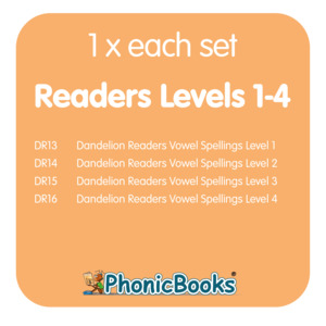 Dandelion Readers Levels 1-4 Bundle