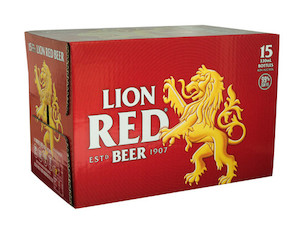 Products: Lion Red 330ml Bottles (15-pack) Mt Smart Liquor