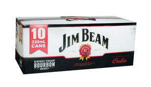 Products: Jim Beam & Cola 330ml Cans (10-pack) Mt Smart Liquor