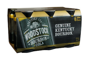 Products: Woodstock Bourbon & Cola 330ml Cans (6-pack) Mt Smart Liquor