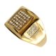 Big Daddy Bling Square Gold Ring