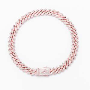 Big Daddy 8MM Cuban Link Rose Gold Iced Out Bracelet