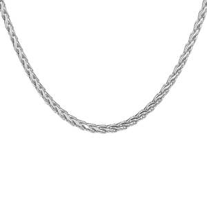 Big Daddy: Big Daddy 5MM Silver Steel Spiga Rope Chain