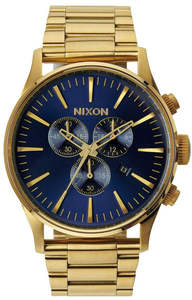 Nixon Sentry Chronograph Blue Sunray Dial Men's Watch A386-1922