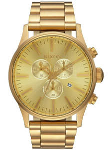 Nixon: Nixon Sentry Chrono Gold Men's Watch A386-502