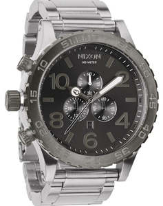 Nixon 51-30 Chrono Silver Gunmetal Men's Watch A083-1762
