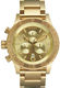 Nixon 42-20 Chrono Champagne Dial Gold Tone Men's Watch A037-502