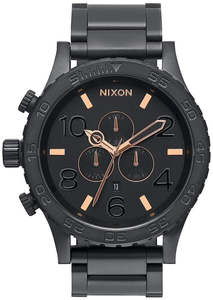Nixon 51-30 Black Stainless Steel Chrono Men's Watch A083-957