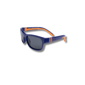 Te Ra Sunglasses: Rangi Ink Blue+Orange