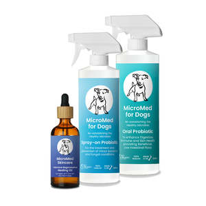 Micromed: Micromed For Dogs Total Care package - Oral, Topical & Regenerative Healing Oil Set
