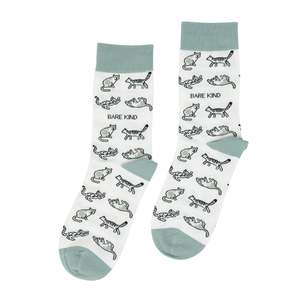 Save the Green Cat Bamboo Socks