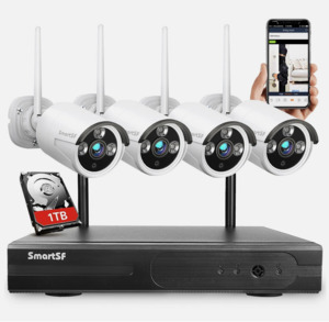 Include 1TB HDD 24hrs recording CCTV wireless security Camera NVR 4CH 1080P