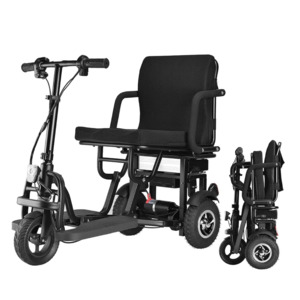 Kiwi Grab: Foldable 3 wheel electric scooter mobility scooter black