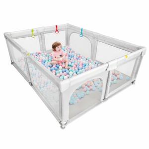 Kiwi Grab: Baby Playpen light grey 180x150cm