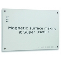 Products: White Magnetic Glassboard 2100 x 1000 - Glass Writing Boards
