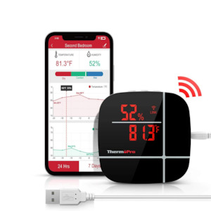 Home Living: Smart Home Thermometer ThermoPro TP90 Wireless Thermometer