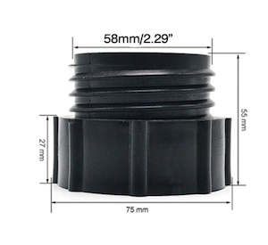 Gardening: IBC Tank Adapter From Fine To Coarse Thread 60mm