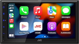 Head Units With Apple Carplay: JVC KW-M690BW Wireless Apple CarPlay & Android Auto Head Unit