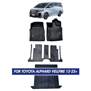 Nordvik Heavy Duty Floor Liners Kit For Toyota Alphard Vellfire 12-23+