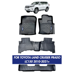 Nordvik Heavy Duty Floor Liners Kit For Toyota Land Cruiser Prado LC150 2010-2021+