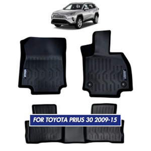 Nordvik Heavy Duty Floor Liners Kit For Toyota RAV4 Hybrid 2019-2022