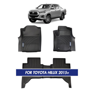 Car Floor Liners: Nordvik Floor Liners Kit For Toyota Hilux 2015+